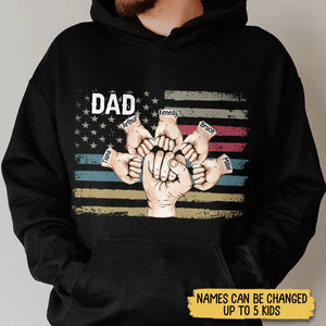 Dad Fist Bump - Personalized T-Shirt/ Hoodie - Best Gift For Dad - Giftago