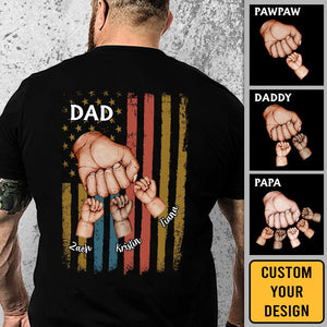 Personalized T-Shirt/ Hoodie - Dad/Papa/Grandpa Fist Bumps