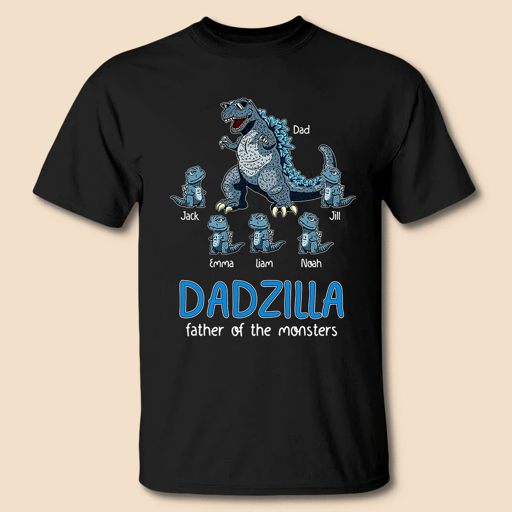 Dadzilla Father Of The Monsters - Personalized T-Shirt/ Hoodie - Best Gift For Father - Giftago