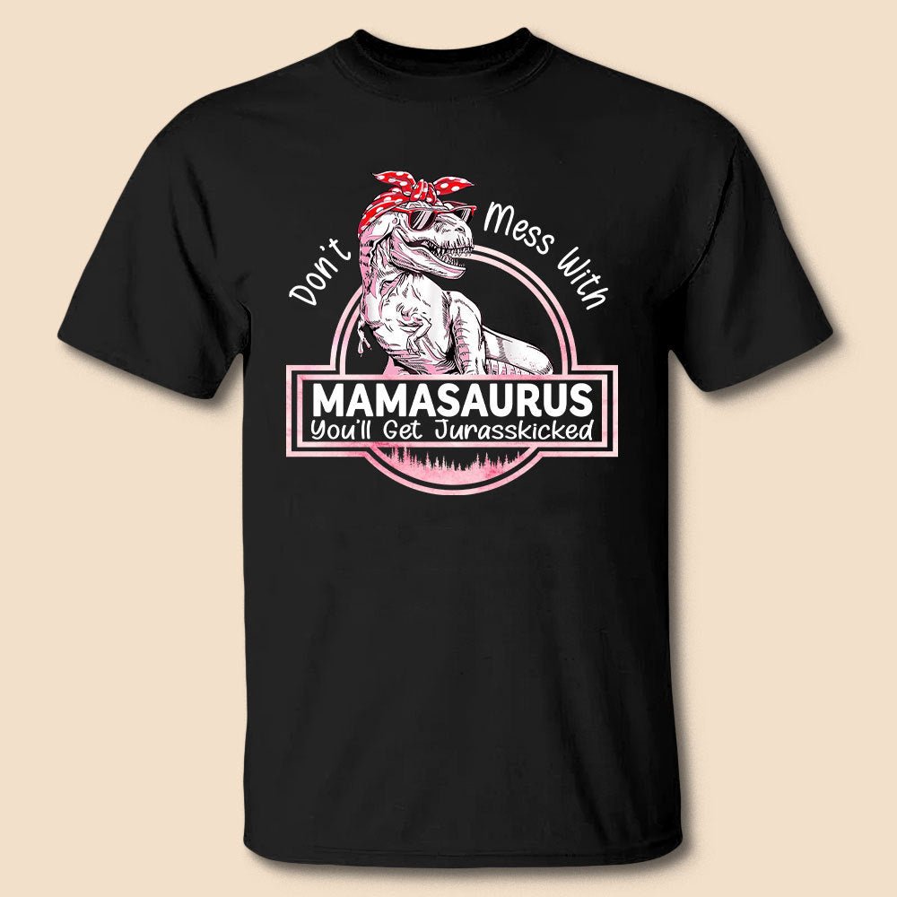 Don't Mess With Daddysaurus 15oz Black Mug - UntamedEgo LLC.