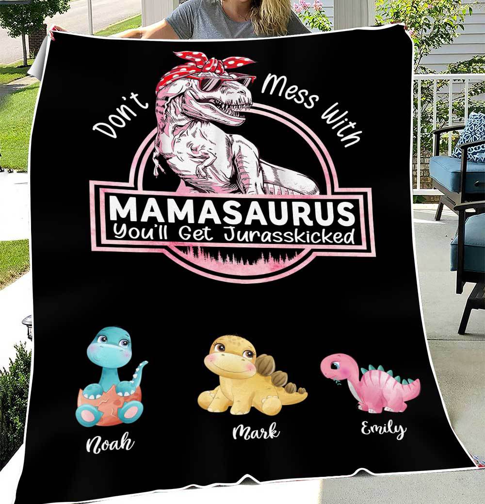 Don't Mess With Mamasaurus Youll Get Jurasskicked Mother's Day Mug - B