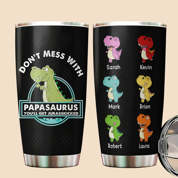 In A World Full Of Dad/ Grandpas Be a Dadasaurus Papasaurus Personaliz