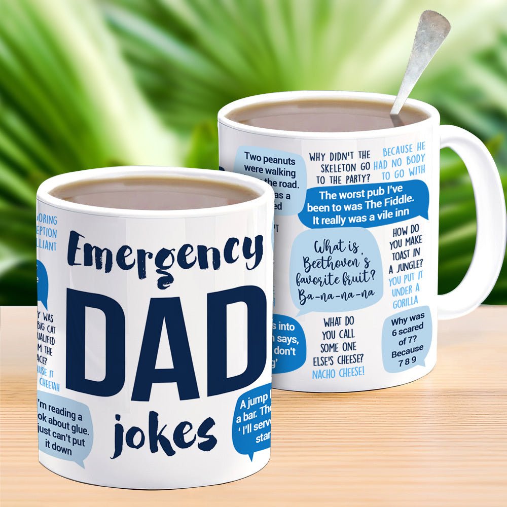 Emergency Dad Jokes Mug - Best Gift For Dad - Giftago