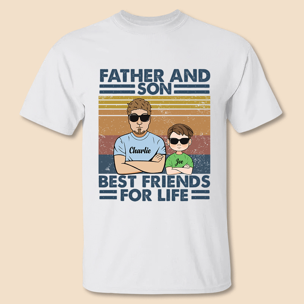 Father And Son/Daughter Best Friends For Life - Personalized T-Shirt/ Hoodie - Best Gift For Father - Giftago