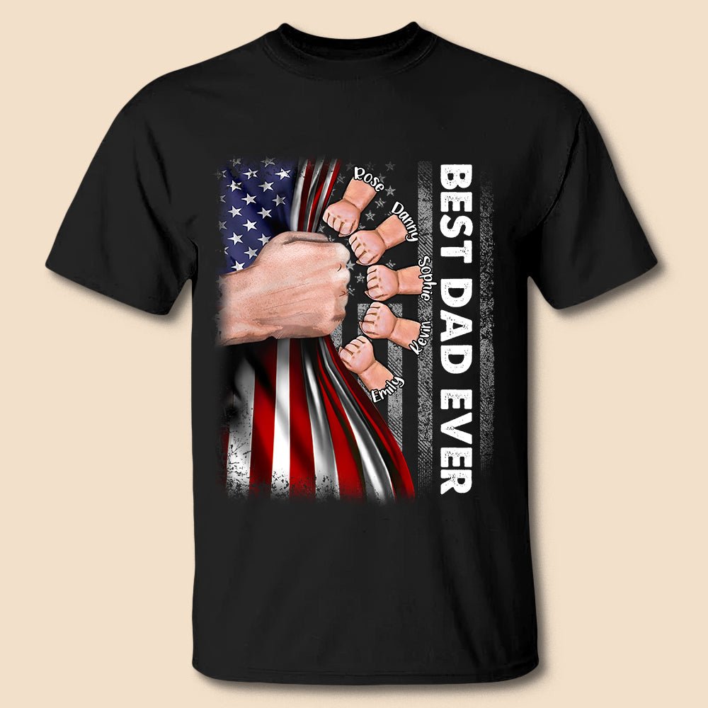 Fist Bumps - Best Dad Ever - Personalized T-Shirt/ Hoodie - Best Gift For Father - Giftago