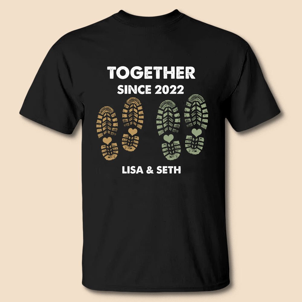Foot - Together Since - Personalized T-Shirt/ Hoodie - Best Gift For Couple - Giftago