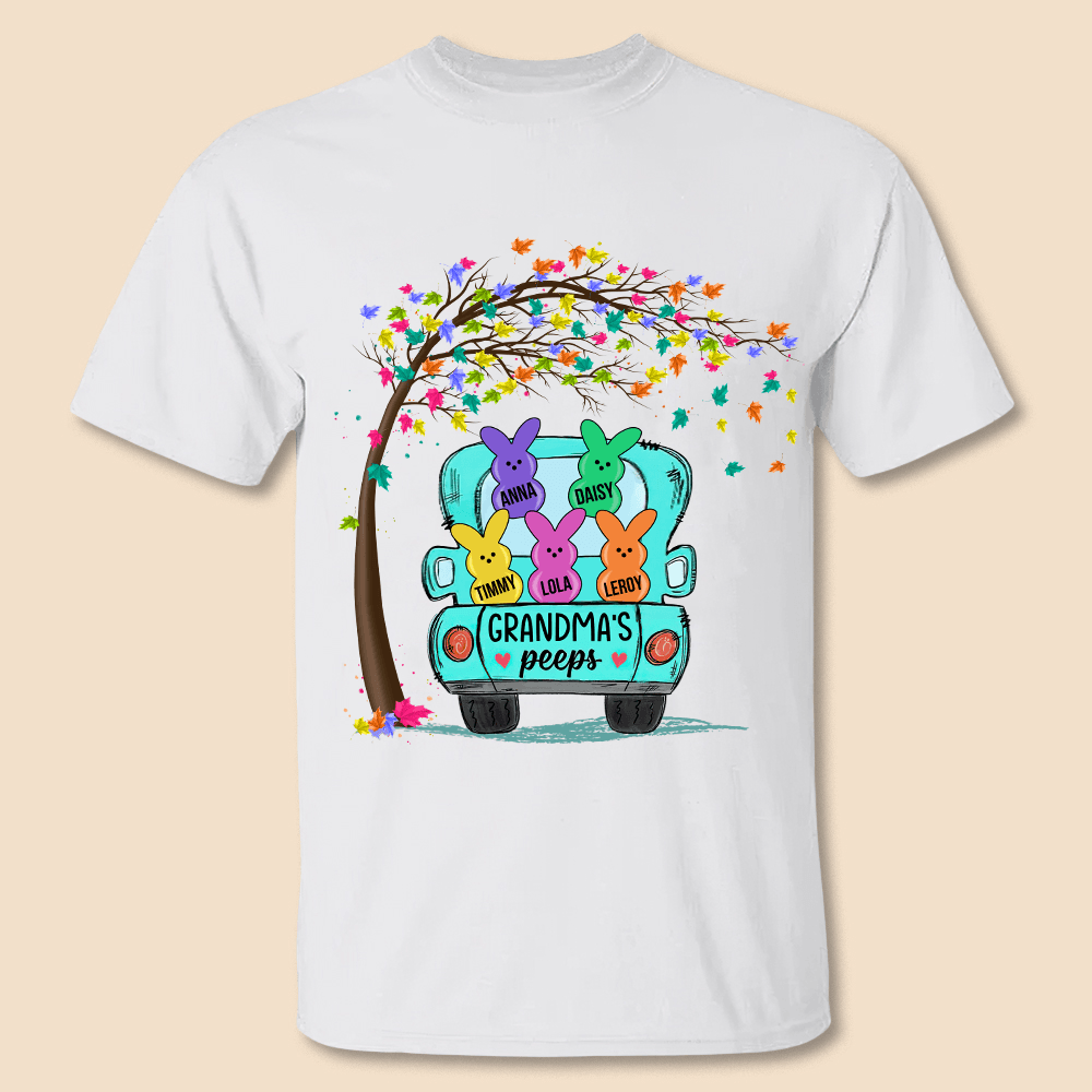 Grandma Bunny Easter Truck - Personalized T-Shirt/Hoodie - Best Gift For Grandma, Mother - Giftago