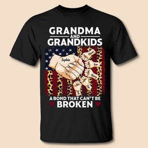 Grandma & Grandkids A Bond That Can't Be Broken - Personalized T-Shirt/ Hoodie - Best Gift For Grandma & Mother - Giftago