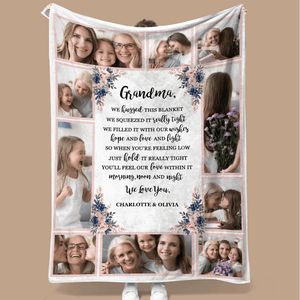 Grandma We Love You You'll Feel Our Love Within This Blanket - Personalized Blanket - Best Gift For Grandma - Giftago