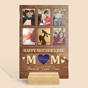 Happy Mother's Day Mom - Personalized Acrylic Plaque - Best Gift For Mother - Giftago