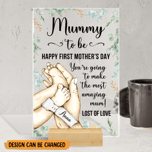 Happy Mother's Day - Personalized Acrylic Plaque - Best Gift For Mother - Giftago