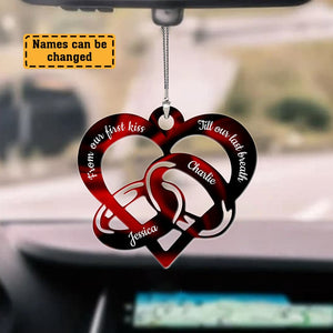Heart - Personalized Car Ornament - Best Gift For Couple - Giftago