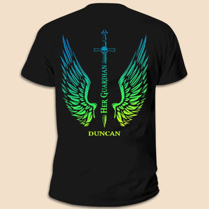 Her Guardian and His Angel Combo T-Shirt/Hoodie - Best Gift for Couple - Giftago