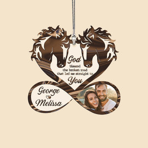 Horse Couple - Personalized Car Ornament - Best Gift For Couple - Giftago