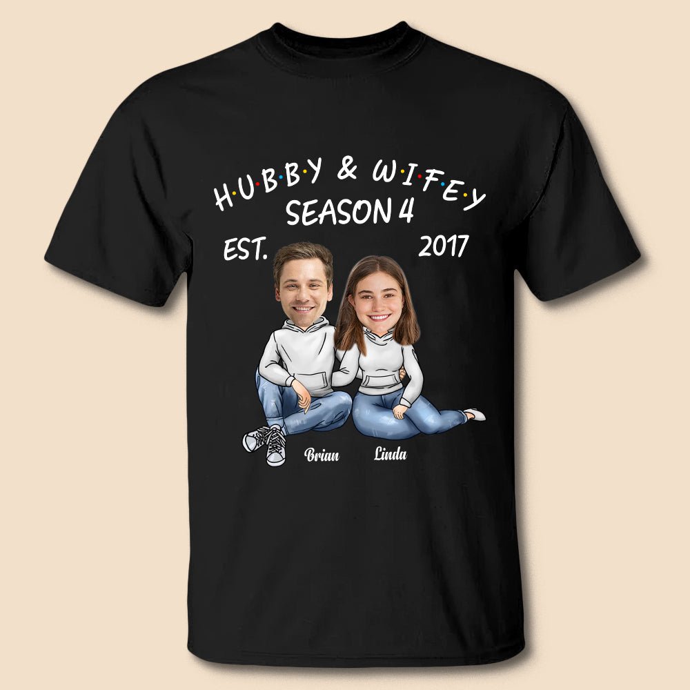 Hubby & Wifey - Personalized T-Shirt/ Hoodie - Best Gift For Couple - Giftago