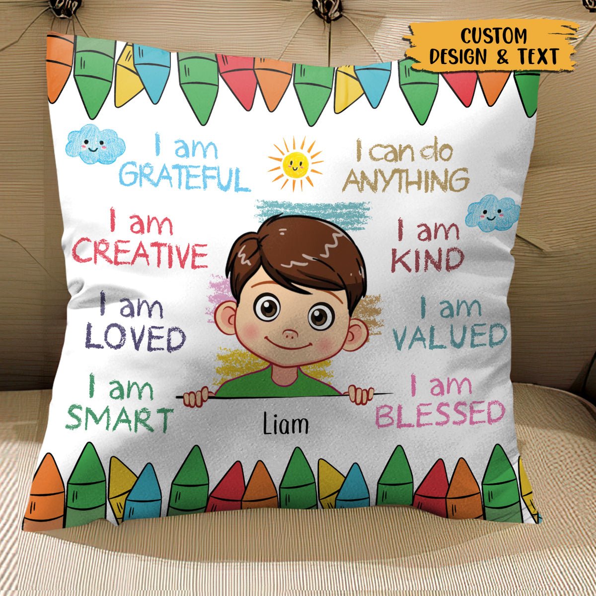 I Am Kind - Personalized Pillow - Best Gift for Grandchild, Child - Giftago