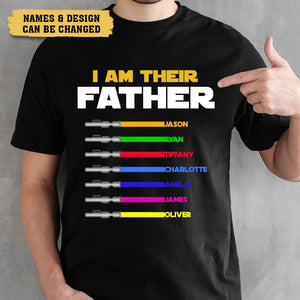 I Am Their Father (Black) - Personalized T-Shirt/ Hoodie - Best Gift For Father - Giftago
