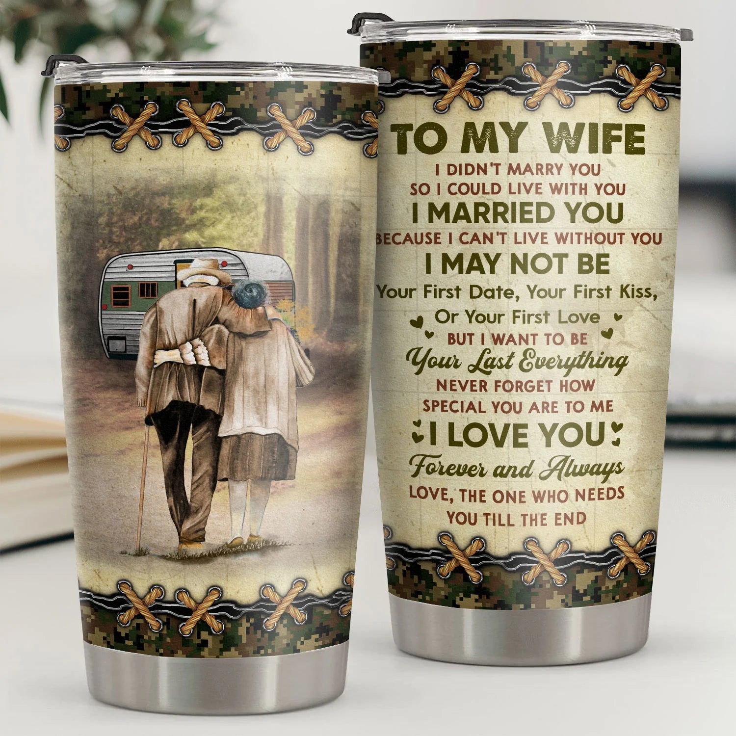 Personalized Tumbler - I Want To Be Your Last Everything - Gift For Wife