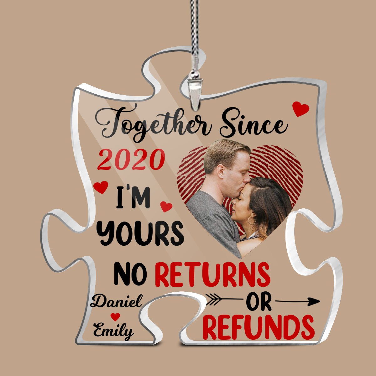 I'm Yours No Returns Or Refunds - Personalized Car Ornament - Best Gift For Couple - Giftago