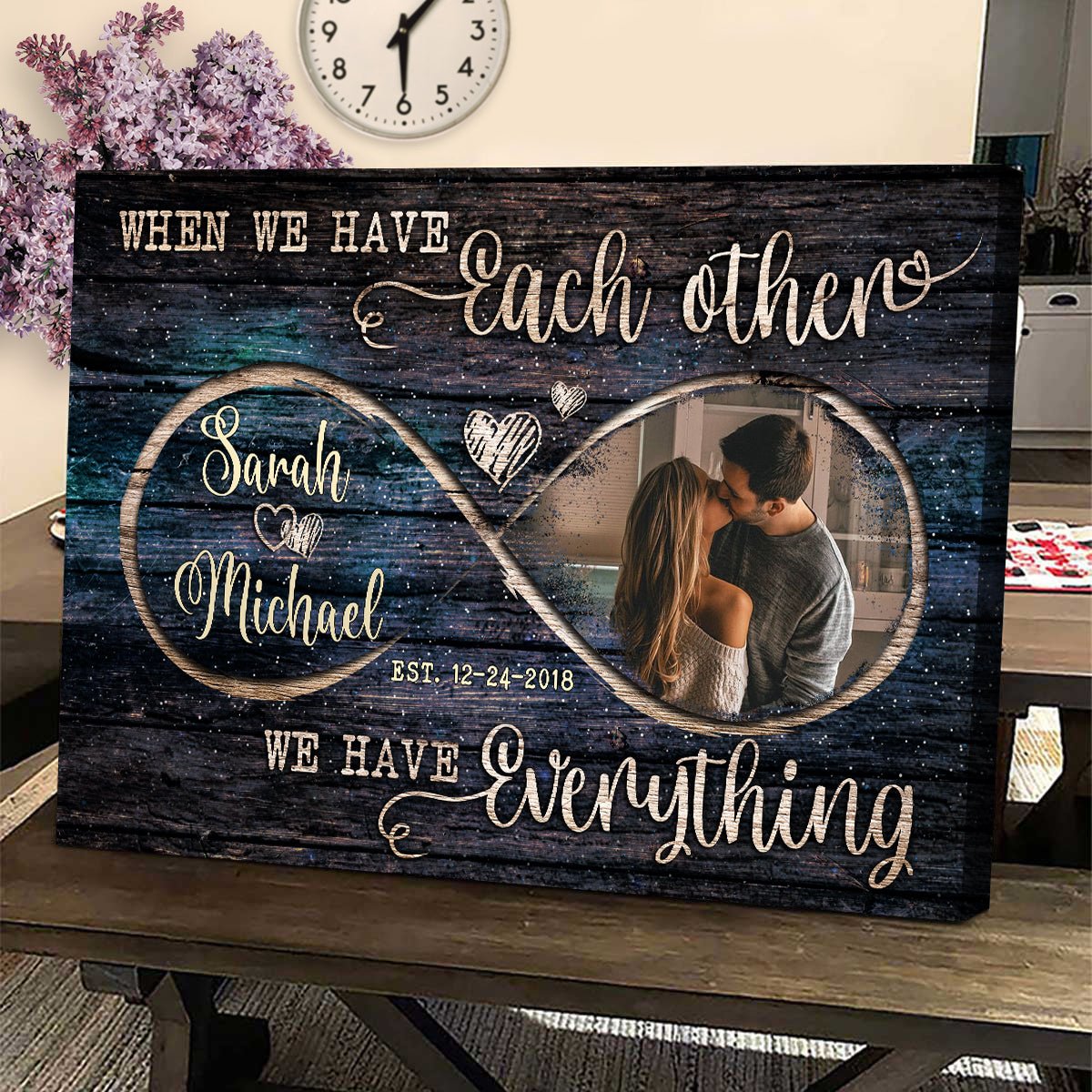 Personalized Couple Canvas - Infinity Love Couple - Couple Gift