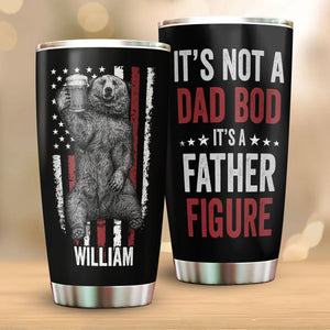 It's Not A Dad Bod Bear - Personalized Tumbler - Best Gift For Dad - Giftago