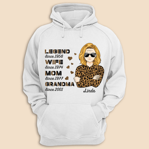 Legend - Wife - Mom - Grandma - Personalized T-Shirt/ Hoodie Front - Best Gift For Mother, Grandma - Giftago