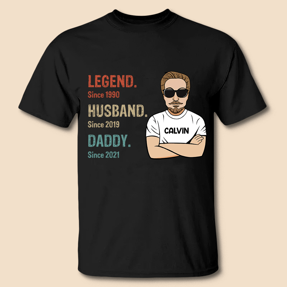 Legend/Husband/Daddy - Personalized T-Shirt/ Hoodie - Best Gift For Father - Giftago