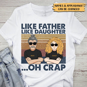 Like Father Like Daughter/Son - Personalized T-Shirt - Gift for Dad - Giftago