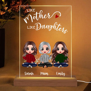 Like Mother Like Daughter - Personalized Acrylic LED Lamp - Best Gift For Mother - Giftago