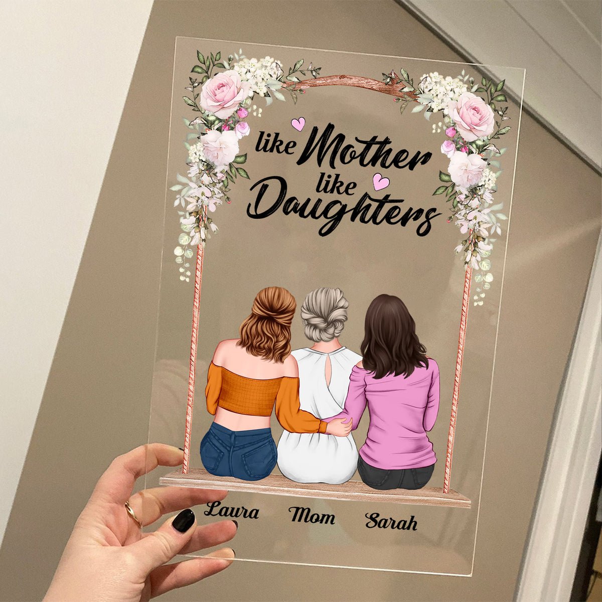 Mother And Daughter - Personalized Acrylic Plaque