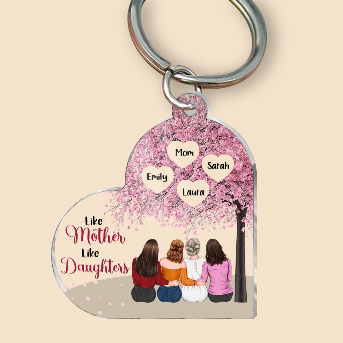 Like Mother Like Daughters - Personalized Acrylic Keychain - Best Gift For Mother - Giftago