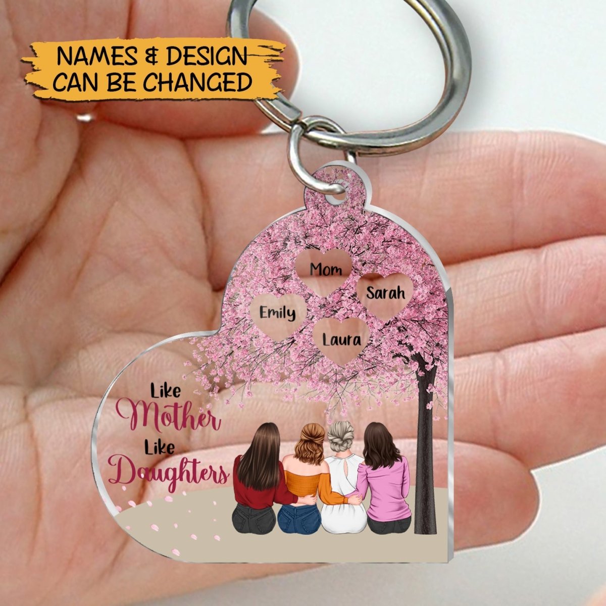 Like Mother Like Daughters Personalized Acrylic Keychain Best Gift For Mother Giftago