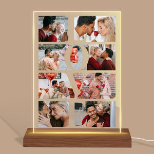 LOVE - Personalized Rectangle Acrylic LED Lamp - Best Gift For Valentine - Giftago