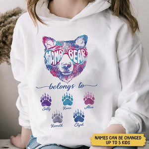 Mama Bear Belongs To - Personalized T-Shirt/ Hoodie - Best Gift For Mother - Giftago