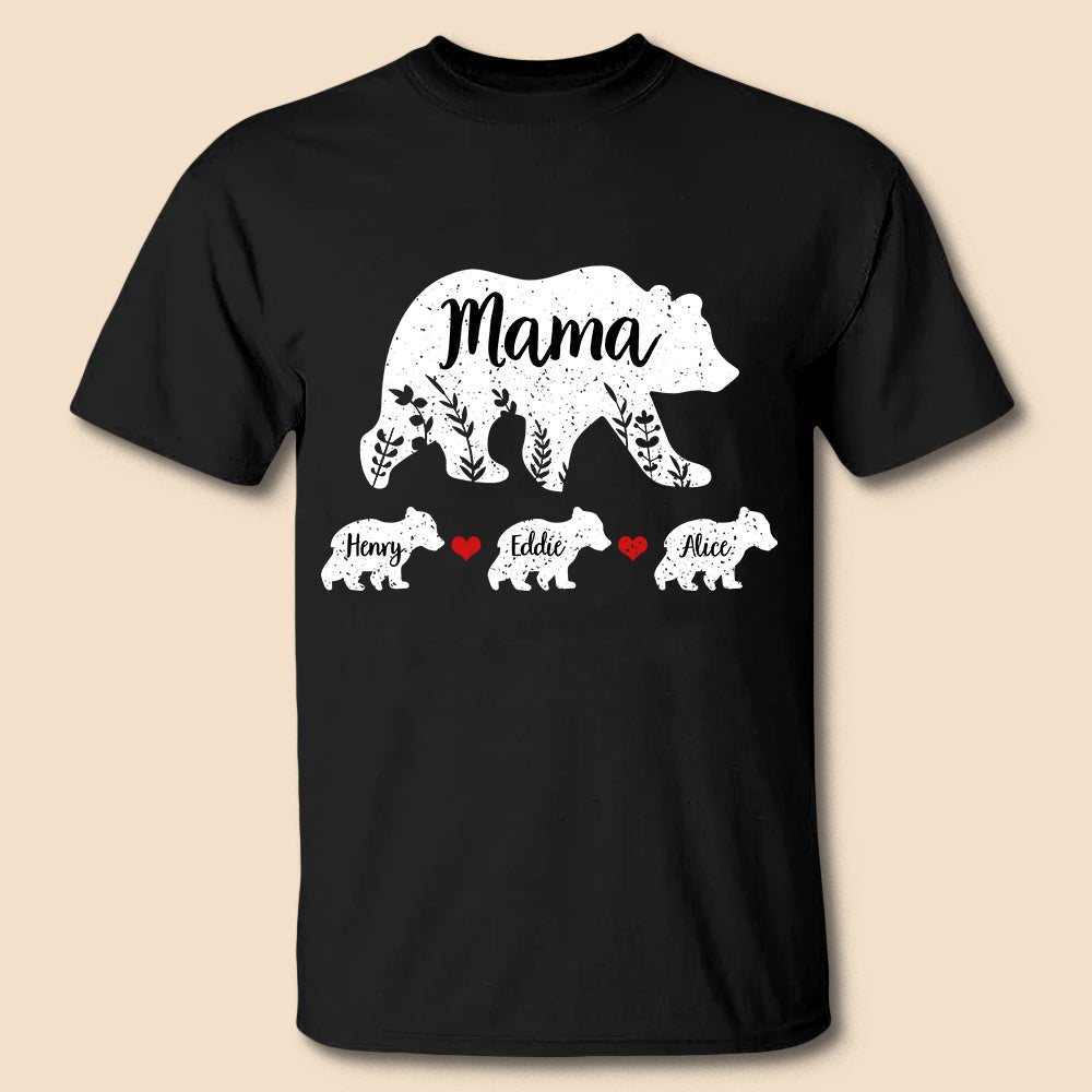 Mama Bear - Personalized T-Shirt/ Hoodie - Best Gift For Mother - Giftago