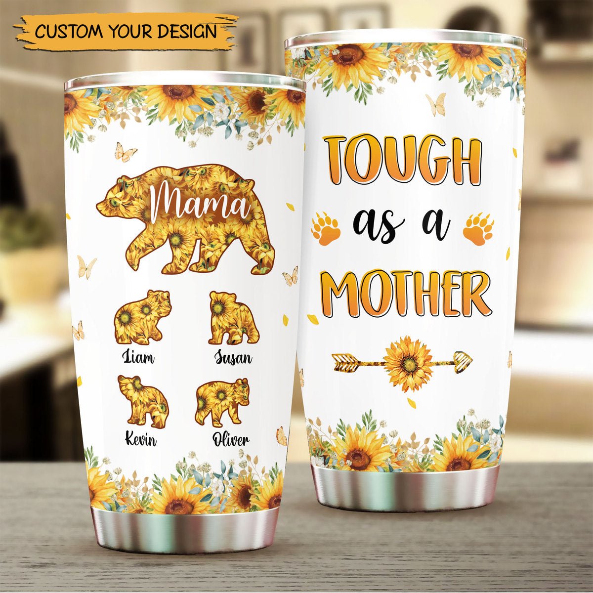 Mama Bear Engraved Tumbler