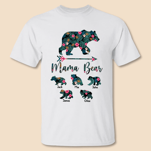 Mama Bear Tropical - Personalized T-Shirt/ Hoodie - Best Gift For Mother - Giftago