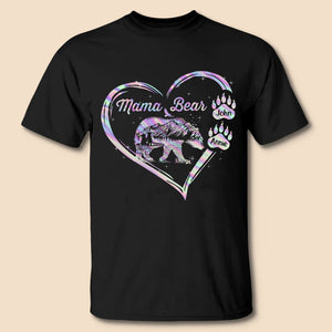 Mama Bear With Paws - Personalized T-Shirt/ Hoodie - Best Gift For Mother - Giftago