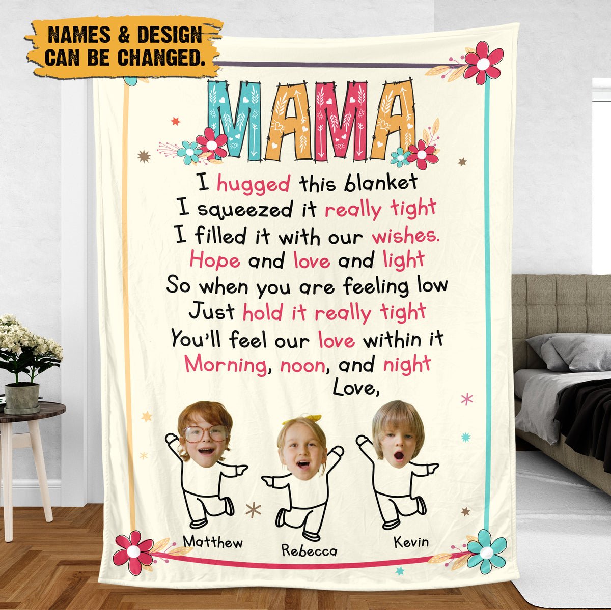 Mama Personalized Blanket