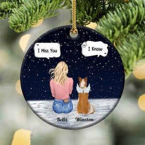 Personalized Christmas Ornament With Pets - Gift For Pet Loss Owners - Giftago - 4