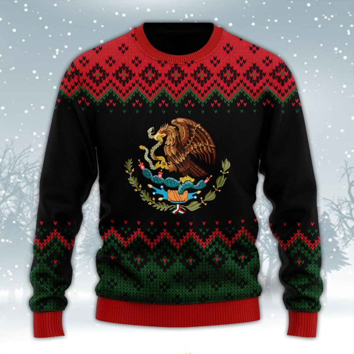 Mexican Christmas Black Ugly Sweater - TG1021HN - Giftago