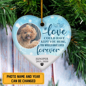 Personalized Christmas Ornament For Pet - You Would Have Lived Forever Pet - Giftago - 1
