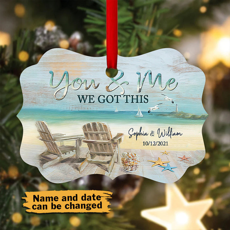 Personalized Ornament For Couples Christmas - You and me, We got this - Giftago - 1