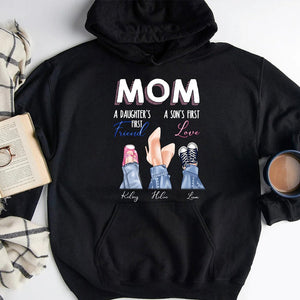Personalized Mom T-Shirt/Hoodie - Mom Daughter First Friend Son First Love - Giftago - 4