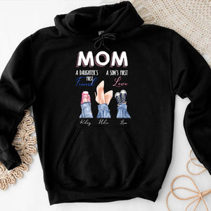 Personalized Mom T-Shirt/Hoodie - Mom Daughter First Friend Son First Love - Giftago - 8