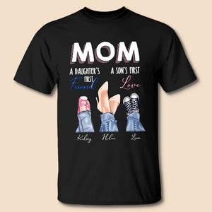 Personalized Mom T-Shirt/Hoodie - Mom Daughter First Friend Son First Love - Giftago - 1
