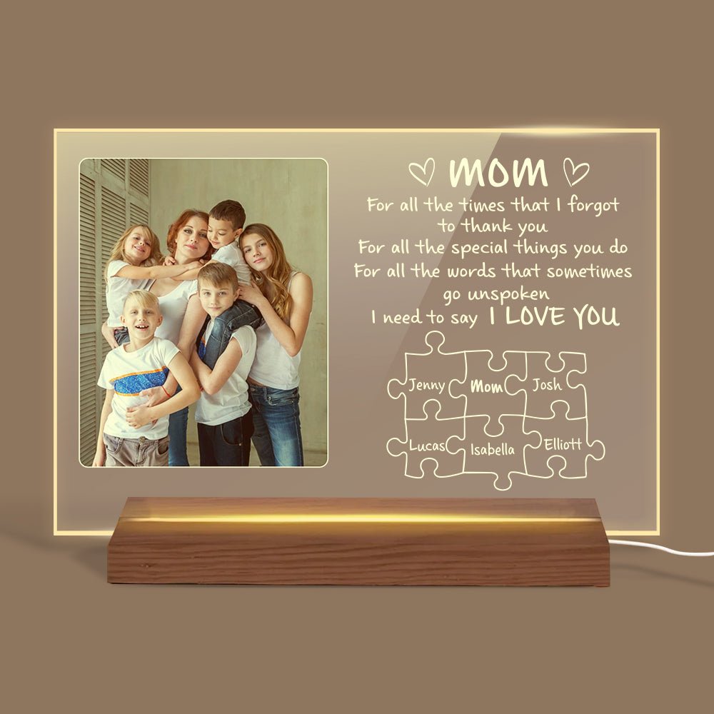 Led Engraved Night Lamp Mom's Gifts Gifts Mom Daughter Son - Temu