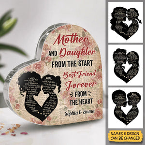 Mom Is My Forever Friend - Personalized Heart Plaque - Best Gift for Mother - Giftago