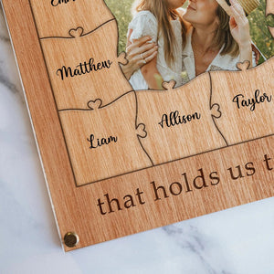 Personalized Puzzle Piece Collage - Mom You Are The Piece That Holds Us Together - Giftago - 3