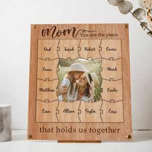 Personalized Puzzle Piece Collage - Mom You Are The Piece That Holds Us Together - Giftago - 2